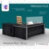 Προστατευτικό Plexiglass Γκισέ Ταμείου - Stand Premium Plus 6mm 150cm