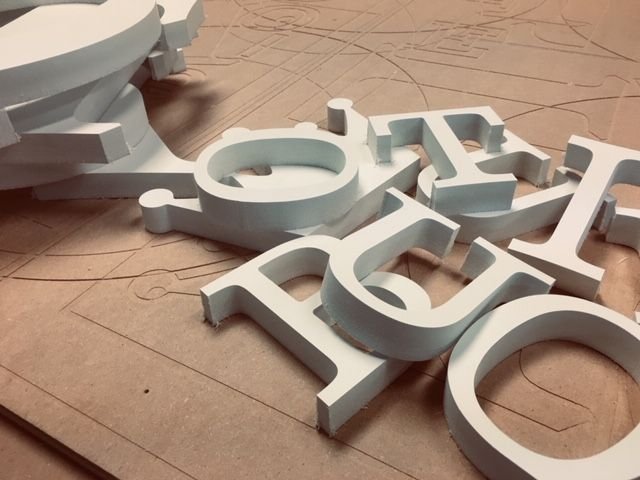 pvc letters pvc cutting