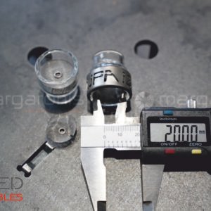 FUPA Pyrex glass cup kit titanium ring