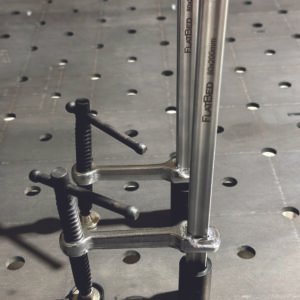 Alternative view of FLATBED Clamp with T-Bar 200x80mm FL-T-20080 με universal pin Φ16mm