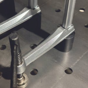 Alternative view of FLATBED Clamp with T-Bar 300x120mm FL-T-30012 με universal pin Φ16mm