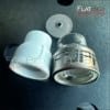 FUPA 12 Pyrex glass with Titanium Ring & Ceramic cup set