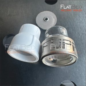 FUPA 12 Pyrex glass with Titanium Ring & Ceramic cup set