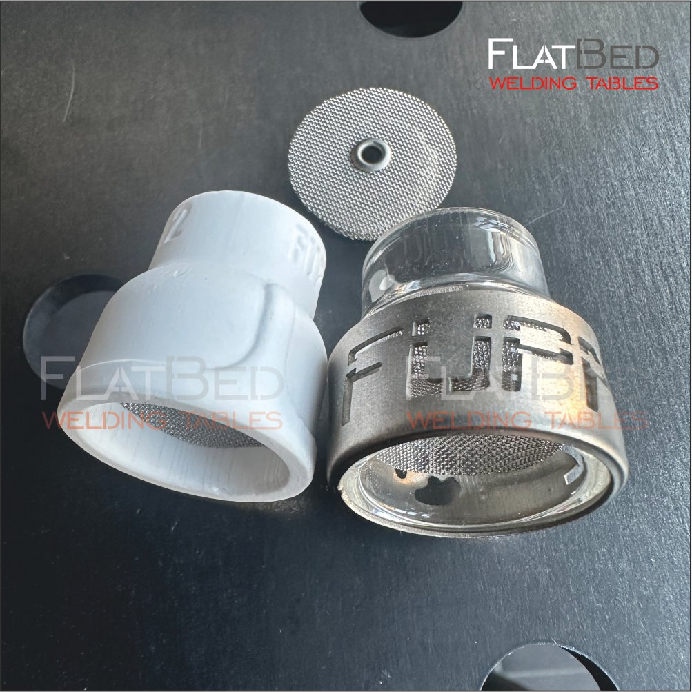 FUPA 12 Pyrex glass with Titanium Ring & Ceramic cup set