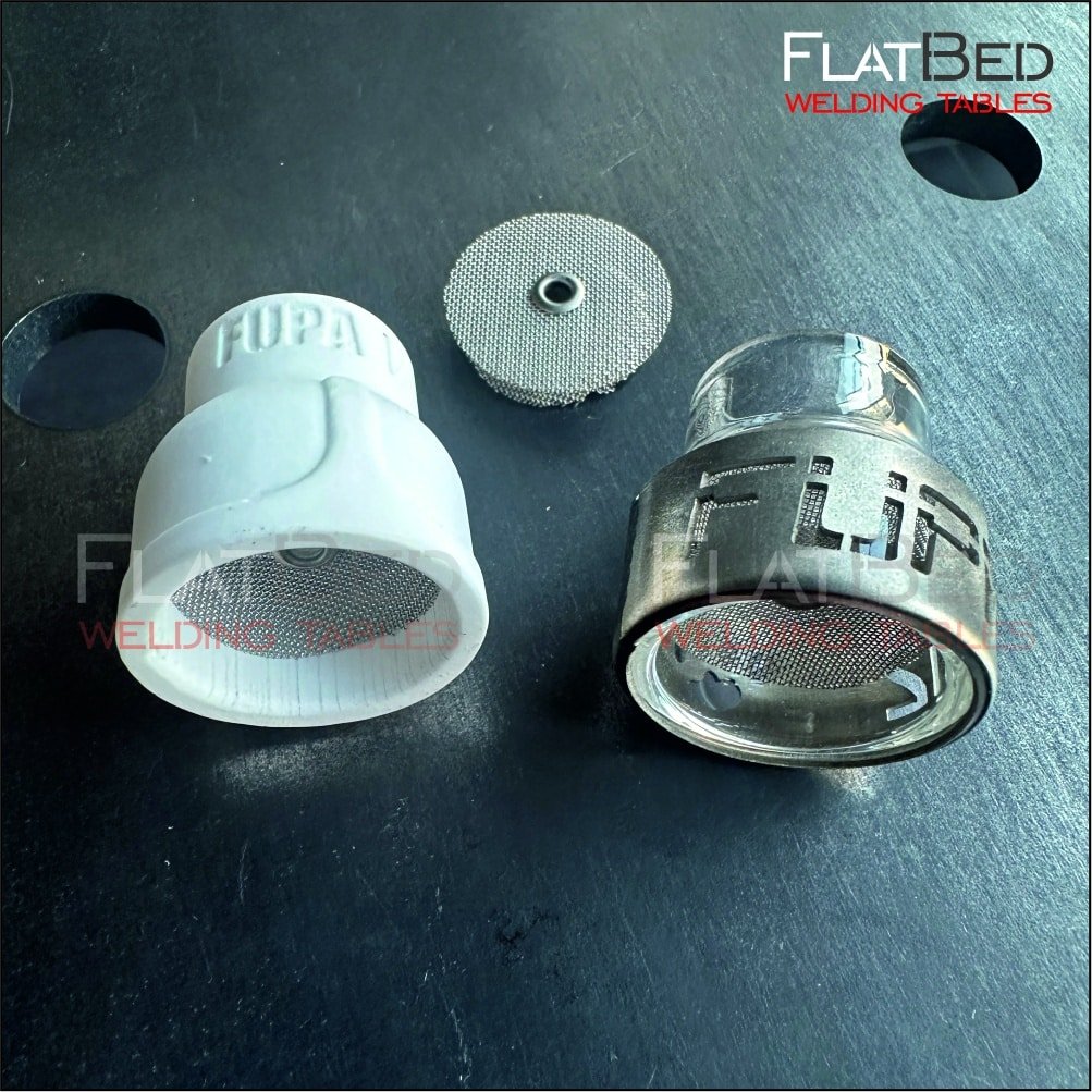 FUPA 12 Pyrex glass with Titanium Ring & Ceramic cup set - Image 2